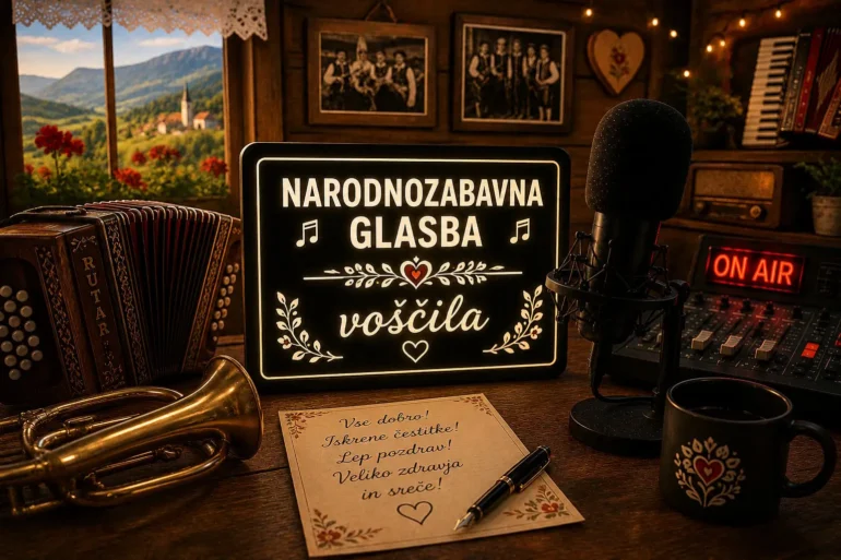 Slika za oddajo Narodnozabavna glasba, voščila