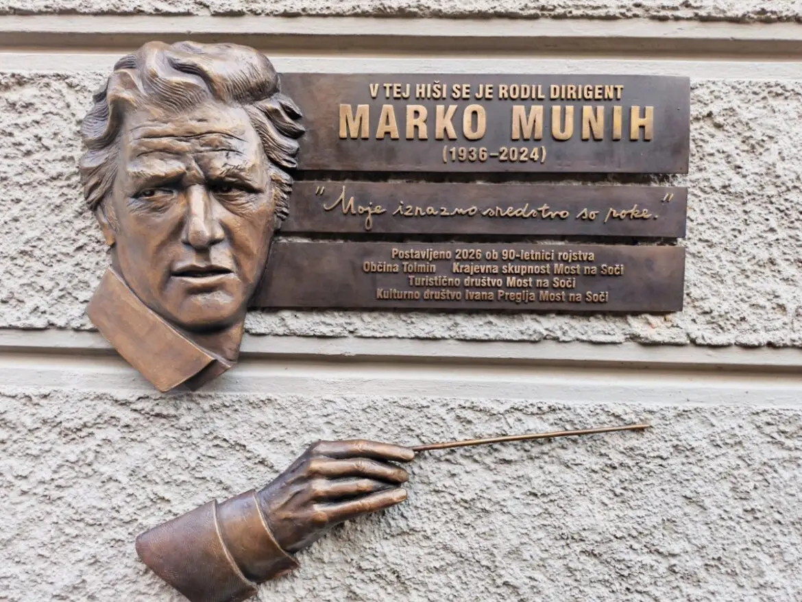 NA MOSTU NA SOČI ODKRILI SPOMINSKO PLOŠČO MARKU MUNIHU